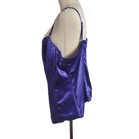 Susan Lucci Royal Blue Corset Quilted Top NWT - Picture 4 of 5